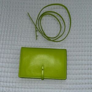 Massimo Dutti green crossbody/ clutch phone bag